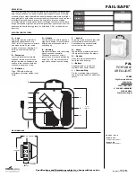 Cooper Lighting Fail-Safe PAL Specification Sheet предпросмотр