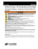 Preview for 1 page of Cooper Lighting Fail-Safe VRVT3 Installation Instructions Manual