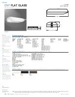 Cooper Lighting Flat Glass OVF15SWW2D4 Specification Sheet предпросмотр