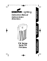 Preview for 1 page of Cooper Lighting FW Series Instruction Manual