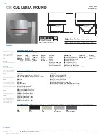 Предварительный просмотр 1 страницы Cooper Lighting Galleria Round GRA25MWWXX Specification Sheet