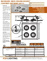 Cooper Lighting GRF4111 Specification Sheet preview