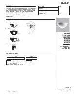 Preview for 1 page of Cooper Lighting HALO H2571 Specification Sheet