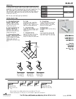 Preview for 1 page of Cooper Lighting Halo L206111 Specification