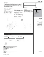 Preview for 1 page of Cooper Lighting HALO L2716 Specification Sheet