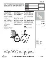 Preview for 1 page of Cooper Lighting Halo L5056 Stasis Specification