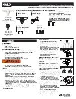 Cooper Lighting HALO MST18VCW Instruction Manual preview