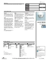 Cooper Lighting Interior Wall Luminaire 641-WP Specification Sheet preview