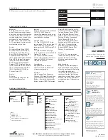 Preview for 1 page of Cooper Lighting Interior Wall Luminaire 662 Specification Sheet