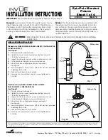 Предварительный просмотр 1 страницы Cooper Lighting INVUE IMI-575 Installation Instructions