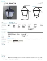 Предварительный просмотр 1 страницы Cooper Lighting Lexington LXF70SR2554 Specification Sheet