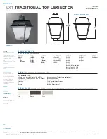 Cooper Lighting Lexington LXT70SR2554 Specification Sheet предпросмотр