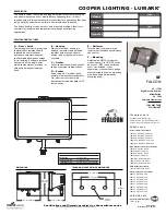 Preview for 1 page of Cooper Lighting Lumark SF Falcon Specification