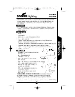 Preview for 9 page of Cooper Lighting MD42FLB Instruction Manual