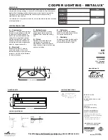 Cooper Lighting Metalux 132T8 Specifications предпросмотр