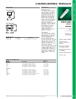 Cooper Lighting Metalux 24" Specification Sheet preview