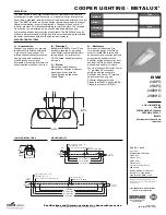 Cooper Lighting METALUX 248VHO Specifications preview