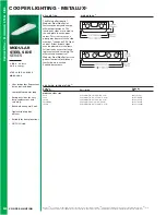 Preview for 1 page of Cooper Lighting Metalux 7512 Specifications