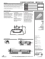 Preview for 1 page of Cooper Lighting Metalux DIM Specification