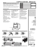 Cooper Lighting Metalux MB154 Specifications preview