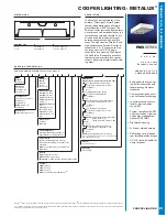 Cooper Lighting Metalux PMX Series Specifications preview