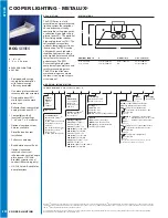 Cooper Lighting Metalux RCG Series Specifications preview