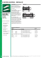 Preview for 1 page of Cooper Lighting METALUX WRAPAROUND OAK TRIM ENDS/SIDES SERIES Specification