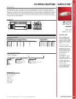 Cooper Lighting Metrolite ML Series Specifications preview