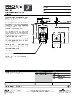 Preview for 1 page of Cooper Lighting PM611cb Specification Sheet