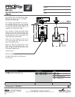 Preview for 1 page of Cooper Lighting PM611OB Specification Sheet