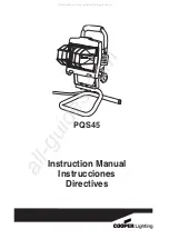 Предварительный просмотр 1 страницы Cooper Lighting PQS45 Instruction Manual