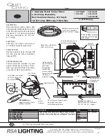 Cooper Lighting Quiet Ceiling QCT-1775BK Specification Sheet preview