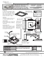 Preview for 1 page of Cooper Lighting Quiet Ceiling Series QCT-1876-SH-BK Specification Sheet