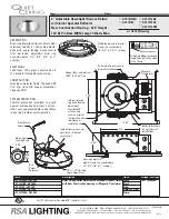 Cooper Lighting Quiet Ceiling Series QCT-1975BK Specification Sheet preview