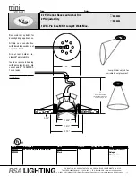 Cooper Lighting Recessed Adjustable Gimbal Trim White MS5004 Specification Sheet preview