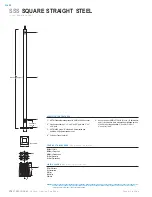 Предварительный просмотр 1 страницы Cooper Lighting Square Straight Steel SSS Specifications