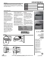 Предварительный просмотр 1 страницы Cooper Lighting Street Works TMU40SWW3SF Specification