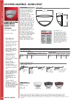 Cooper Lighting Sure Lites AEL1SD Specifications preview