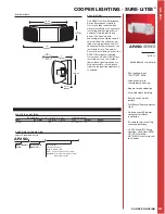 Cooper Lighting SURE-LITES AP2SQ Dimensions preview