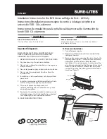 Preview for 1 page of Cooper Lighting Sure-Lites EUX Installation Instructions Manual