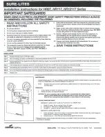 Preview for 1 page of Cooper Lighting Sure Lites HR117 Series Installation Instructions