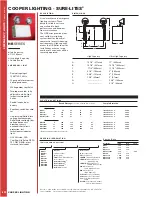 Cooper Lighting SURE-LITES HR117 Specification Sheet preview