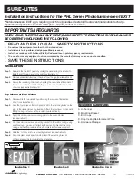 Cooper Lighting SURE-LITES PHL Series Installation Instructions preview