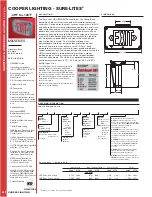 Cooper Lighting Sure-Lites UX NEMA 4X Specification Sheet preview