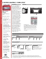 Cooper Lighting UEL Series Specifications preview