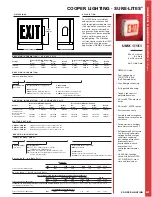 Cooper Lighting UMX Series Watertight Specification Sheet preview