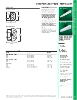 Cooper Lighting Wall Bracket Specification Sheet предпросмотр