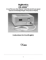 Предварительный просмотр 3 страницы Cooper Surgical frigitronics CE-2000 Instructions For Use Manual