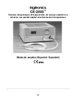 Предварительный просмотр 27 страницы Cooper Surgical frigitronics CE-2000 Instructions For Use Manual