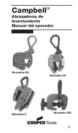 Preview for 37 page of Cooper Tools Campbell E Operator'S Manual